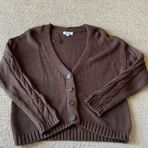 Chocolate brown cardigan